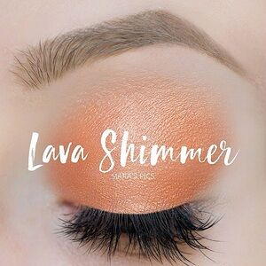 ShadowSense Lava Shimmer NEW Warm Tangerine Orange Cream to Powder Eyeshadow